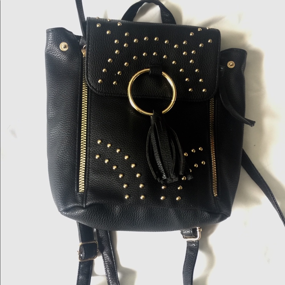 Black mini back pack